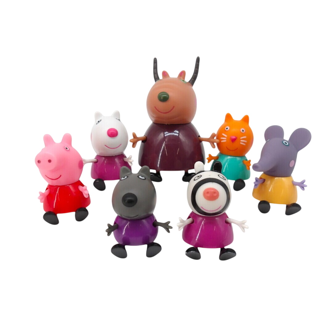 Figurines - Peppa Pig en classe - x7 Très bon état -  reconditionné disponible sur Label Emmaüs